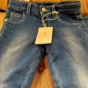 Brand new girls Gucci jeans size 5